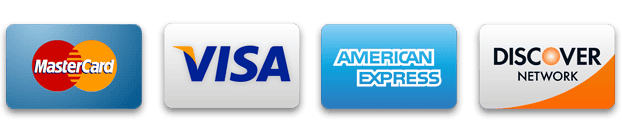 We accept all major credit cards