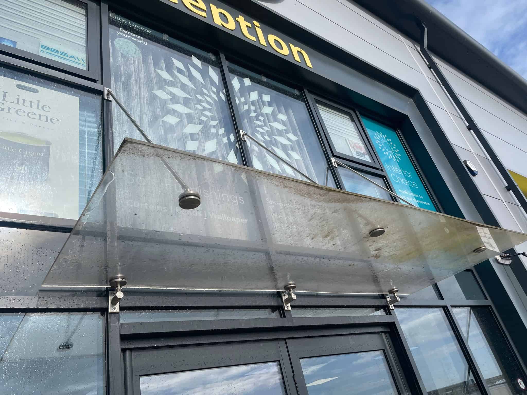 Commercial windows before contract cleaning service in Bridgtown WS11