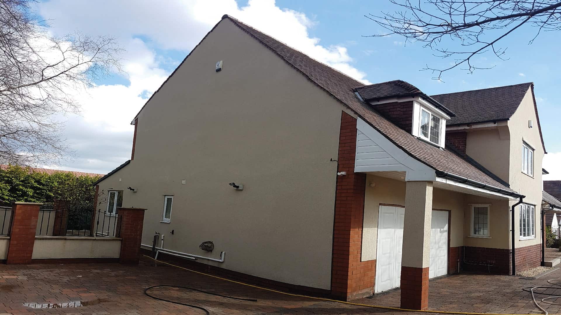 Specialist render soft-wash cleaning in Great Wyrley WS6