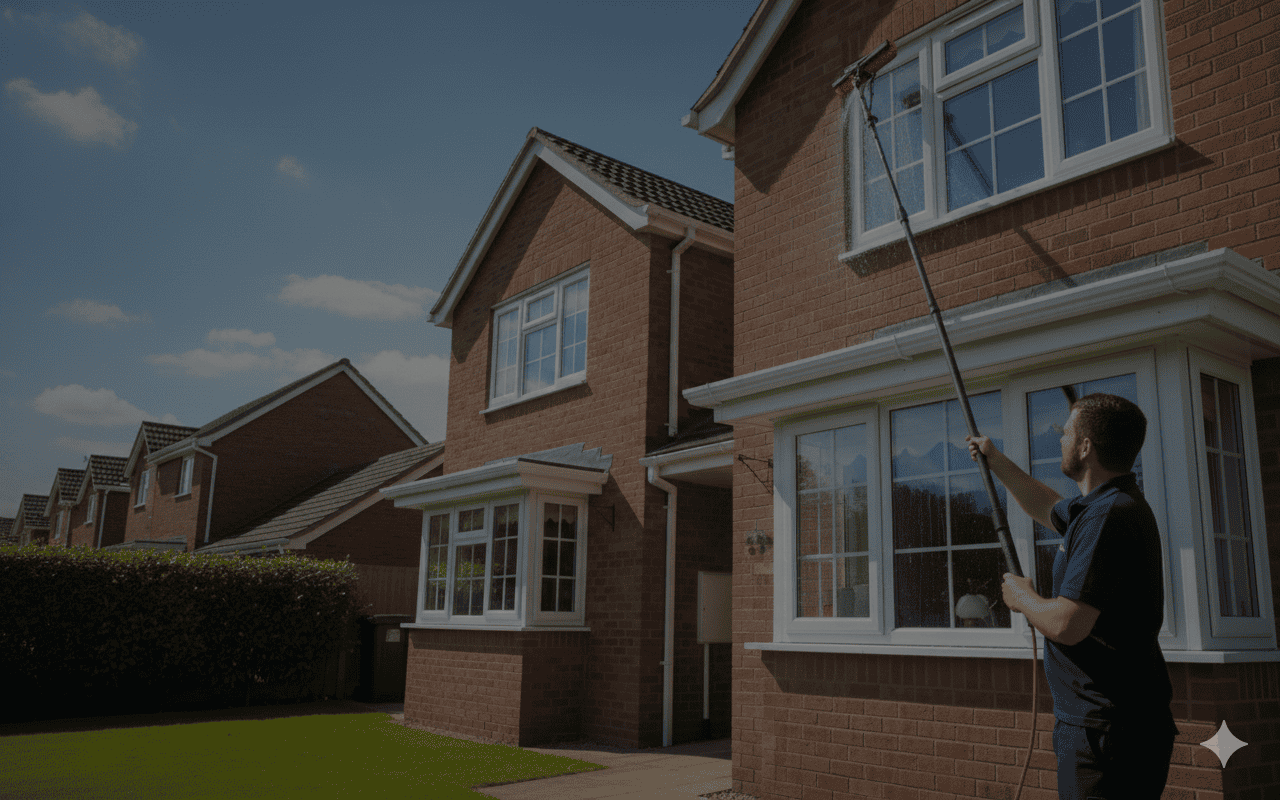 Window Cleaners Chase Terrace 1 Professional window cleaning reach and wash in Chase Terrace WS7