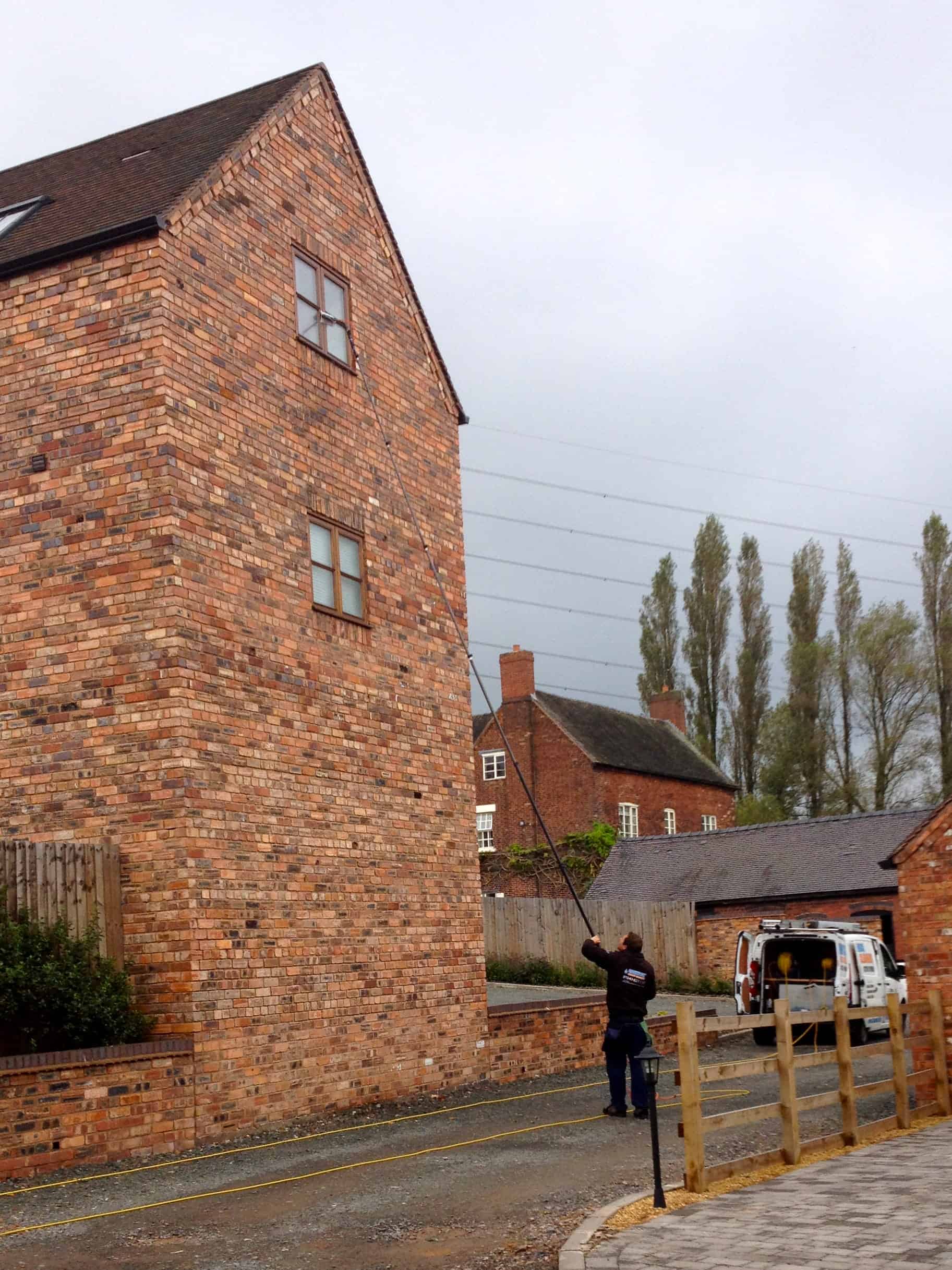 Window Cleaners Norton Canes 3 Windows before reach and wash cleaning in Norton Canes WS11