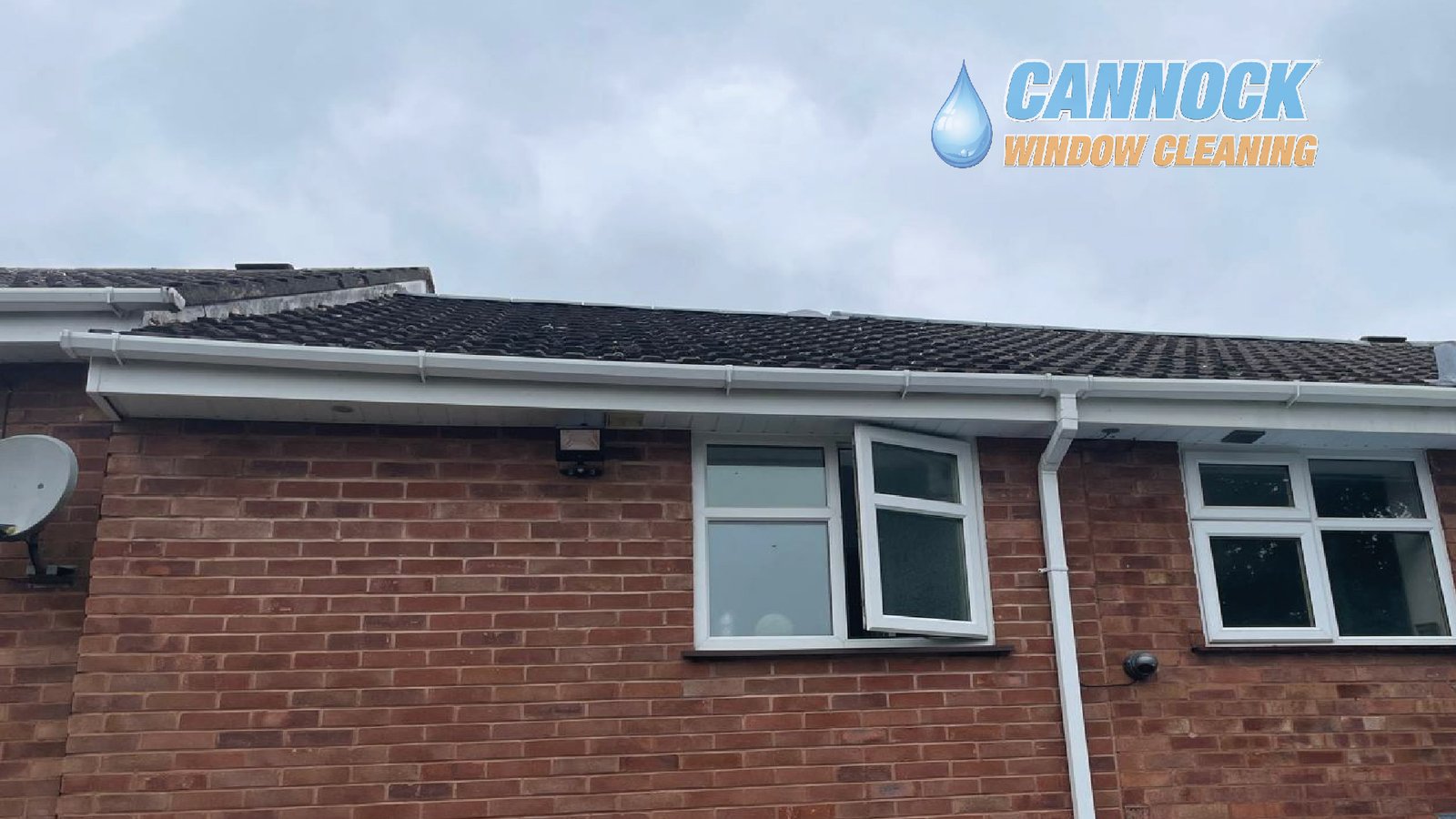 Pristine clean fascia boards after fascia and soffit cleaning
