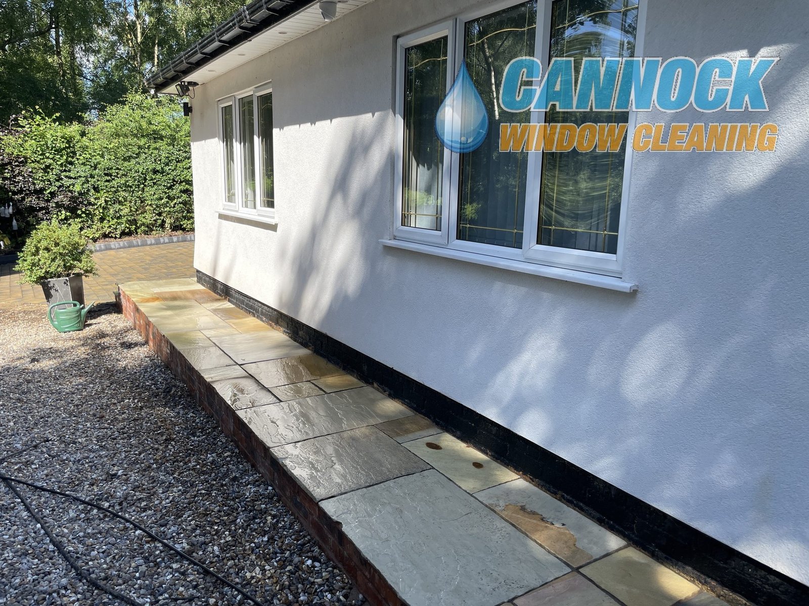 The same sandstone path clean
